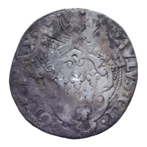 obverse: MACERATA PAOLO III (1534-1549) PAOLO O GIULIO R AG. 2,70 GR. MB-BB