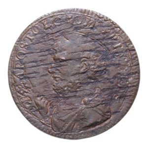 obverse: SAN SEVERINO PIO VI (1775-1799) 2 BAIOCCHI E MEZZO 1796 SAMPIETRINO CU- 17,06 GR. SPL (DIFETTI DI CONIAZIONE)