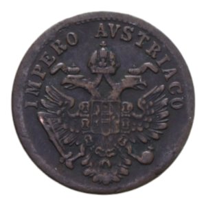 obverse: LOMBARDO VENETO FRANCESCO GIUSEPPE I (1848-1866) 1 CENT. 1852 VENEZIA CU. 1,25 GR. BB