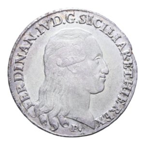 obverse: REGNO DI NAPOLI FERDINANDO IV (1759-1816) PIASTRA 120 GRANA 1798 AG. 27,36 GR. SPL