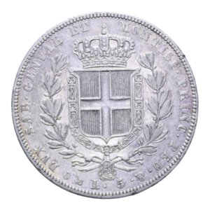 reverse: CARLO ALBERTO (1831-1849) 5 LIRE 1835 GENOVA AG. 24,74 GR. BB