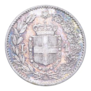 reverse: UMBERTO I (1878-1900) 1 LIRA 1900 ROMA AG. 5,02 GR. BB-SPL