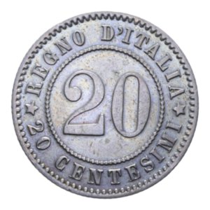 reverse: UMBERTO I (1878-1900) 20 CENT. 1894 KB NI. 4,01 GR. SPL+