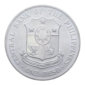 reverse: FILIPPINE 1 PESO 1963 AG. 26,74 GR. FDC