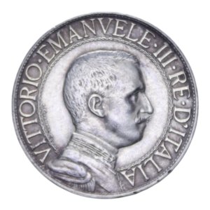 obverse: VITT. EMANUELE III (1900-1943) 1 LIRA 1912 QUADRIGA VELOCE AG. 5,03 GR. SPL