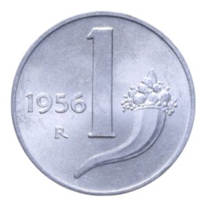 reverse: 1 LIRA 1956 CORNUCOPIA IT. 0,66 GR. FDC