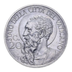 reverse: PIO XI (1929-1938) 20 CENT. 1932 NI. 3,98 GR. FDC