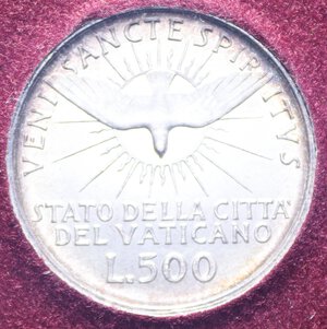 reverse: SEDE VACANTE (1958) 500 LIRE 1958 AG. 11 GR. IN FOLDER FDC