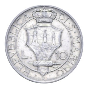 reverse: VECCHIA MONETAZIONE (1864-1938) 10 LIRE 1935 AG. 10,01 GR. qSPL 