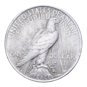 reverse: STATI UNITI 1 DOLLAR 1923 PACE AG. 26,81 GR. BB-SPL (COLPI)