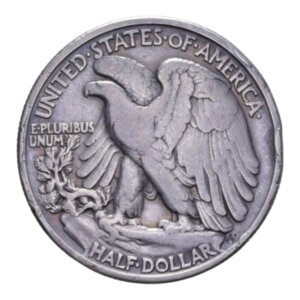reverse: STATI UNITI HALF DOLLAR 1918 LIBERTY AG. 12,31 GR. BB (COLPO)