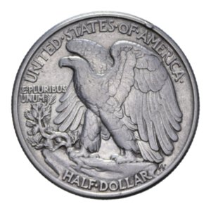 reverse: STATI UNITI HALF DOLLAR 1942 LIBERTY AG. 12,50 GR. BB+