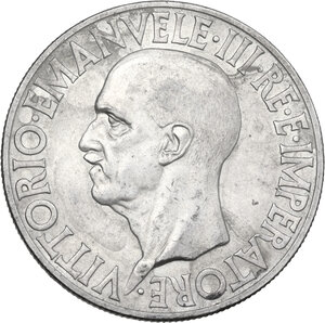 obverse: Vittorio Emanuele III (1900-1943). 20 lire 1936
