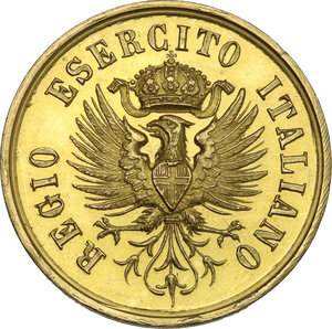obverse: Regio Esercito Italiano. Medaglia premio in oro per Gara di Scherma