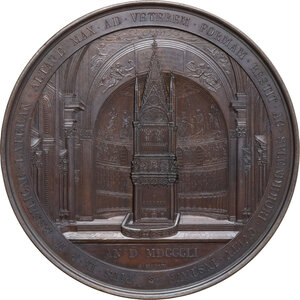 reverse: Pio IX  (1846-1878), Giovanni Mastai Ferretti. Medaglia massimo modulo 1851 per il restauro dell altare di San Giovanni in Laterano