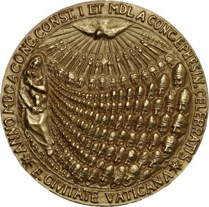 reverse: Giovanni Paolo II (1978-2005), Karol Wojtyla. Trittico in cofanetto della zecca di medaglie A. IIV comprendente oro, argento e bronzo