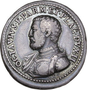 obverse: Ottavio Farnese (1524-1586) duca di Parma e Piacenza. Medaglia