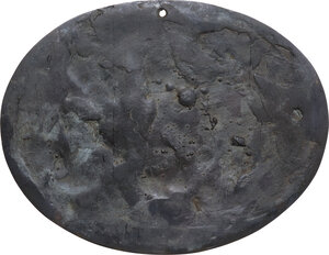 reverse: Placca ovale in bronzo con putti, arte italiana del sec. XVIII, probabilmente ambito Veneto