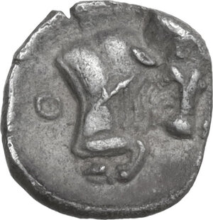 reverse: Southern Lucania, Thurium. AR Obol, 443-400 BC