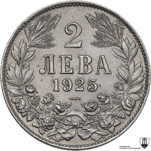 reverse: Bulgaria.  Boris III (1918-1943). 2 Leva 1925, Poissy mint