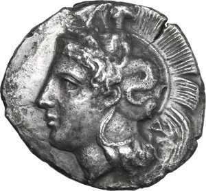 obverse: Southern Lucania, Thurium. AR Distater, c. 400-350 BC