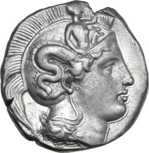 obverse: Southern Lucania, Thurium. AR Distater, c. 440-350 BC