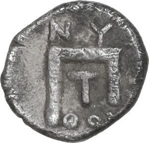 reverse: Southern Lucania, Thurium. AR 1/4 Obol, c. 443-410 BC