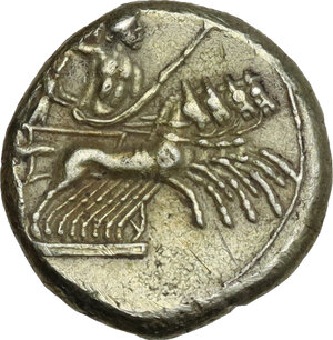 reverse: Bruttium, Carthaginians in South-West Italy. EL 3/8 Shekel, c. 216-211 BC
