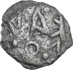 reverse: Bruttium, Kaulonia. AR Diobol, c. 500-480 BC