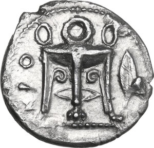obverse: Bruttium, Kroton. AR Triobol, c. 400-350 BC