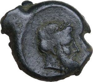 obverse: Bruttium, Locri. AE 25 mm. c. 300-268 BC