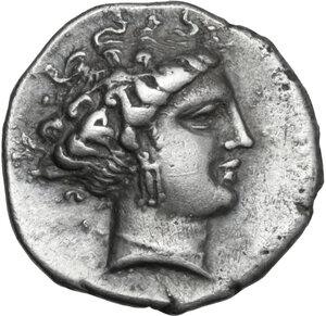 obverse: Bruttium, Terina. AR Drachm, c. 350-300 BC
