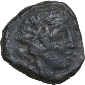 obverse: Central Italy, uncertain mint.  Capua or Minturnae(?) . AE 19.5 mm. late 90s-early 80s BC