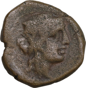 obverse: Central Italy, uncertain mint.  Capua or Minturnae(?) . AE 20.5 mm. late 90s-early 80s BC