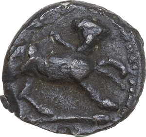 reverse: Central Italy, uncertain mint.  Capua or Minturnae(?) . AE 15 mm. late 90s-early 80s BC