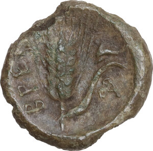 reverse: Bruttium(?), Breig. AE Hemiobol(?), c. 340-320 BC