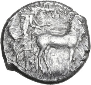 obverse: Gela. AR Tetradrachm, c. 430-425 BC