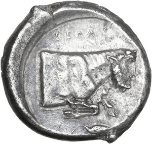 reverse: Gela. AR Tetradrachm, c. 430-425 BC