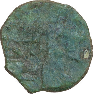 reverse: Halykiai. AE Tetras or Trionkion, c. 400-397 BC