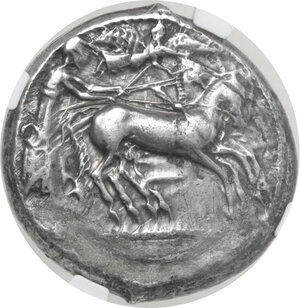 obverse: Leontini. AR Tetradrachm, c. 476-466 BC