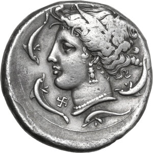 reverse: Panormos as Ziz. AR Tetradrachm, c. 340 BC