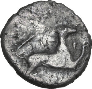 obverse: Segesta. AR Hemidrachm, c. 380 BC