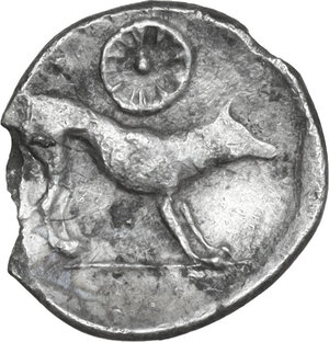reverse: Segesta. AR Litra, c. 455/0-445/0 BC