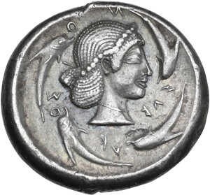 reverse: Syracuse.  Hieron I (478-466 BC).. AR Tetradrachm. Struck circa 478-475 BC