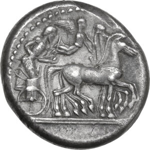 obverse: Syracuse.  Hieron I (478-466 BC).. AR Tetradrachm, c. 475-470 BC