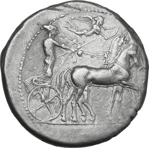 obverse: Syracuse.  Second Democracy (466-405 BC.).. AR Tetradrachm, c. 420-415 BC