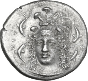 obverse: Syracuse.  Second Democracy (466-405 BC).. AR Drachm, c. 410-405 BC