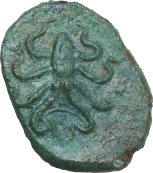 reverse: Syracuse.  Dionysios I (405-367 BC).. AE Tetras, c. 405 BC