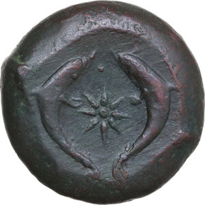 reverse: Syracuse.  Dionysios I to Dionysios II. AE Drachm, c. 380 BC