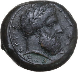 obverse: Syracuse.  Timoleon and the Third Democracy (344-317 BC).. AE 24 mm. 1st series, c. 343-339/8 BC